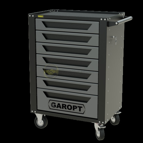 Тележка инструментальная Garopt серия High 7 ящиков доводчики серая
